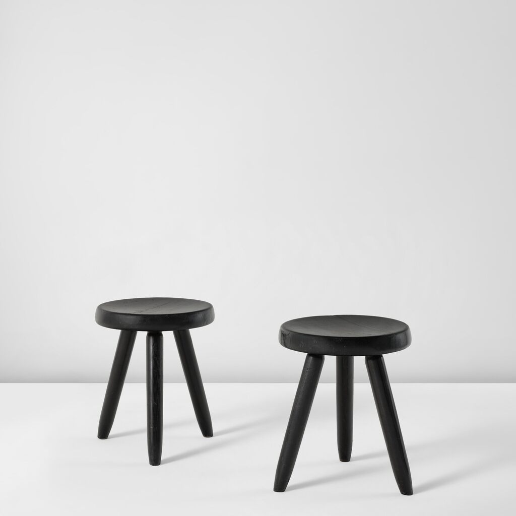 Pair of high "Berger" stools
