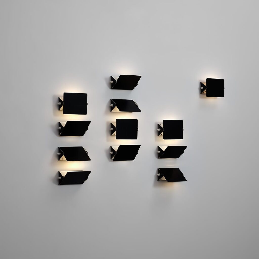 Set of twelve adjustable wall lights, from Les Arcs ski resort, Savoie