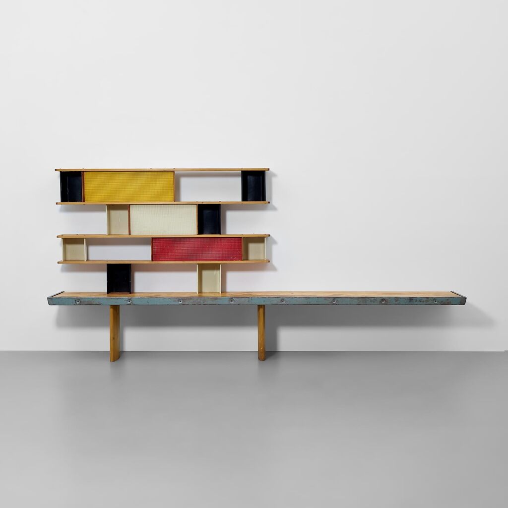 'Tunisie' bookcase, designed for the student rooms of La Maison de la Tunisie, Cité Internationale Universitaire, Paris