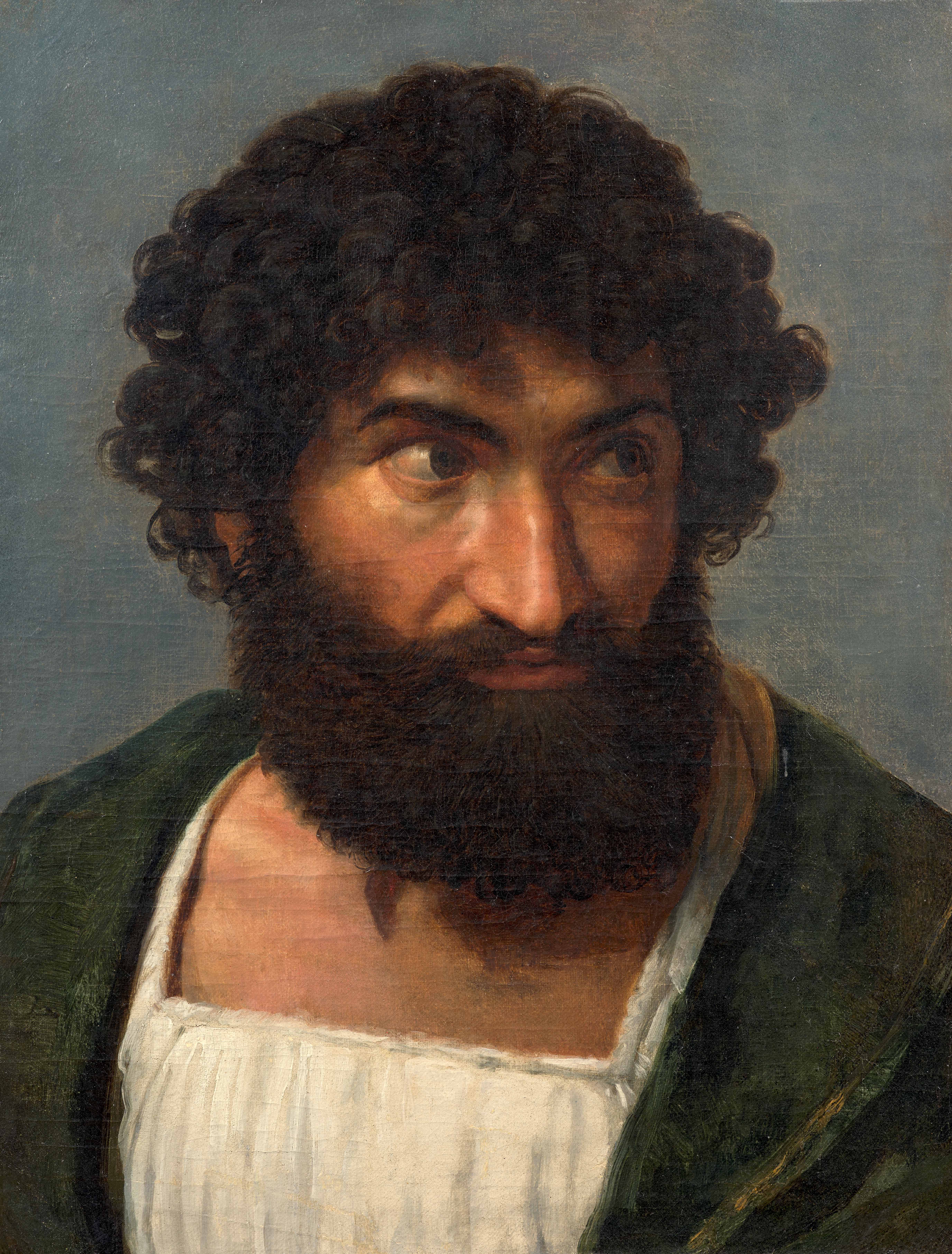 Tête d’homme barbu