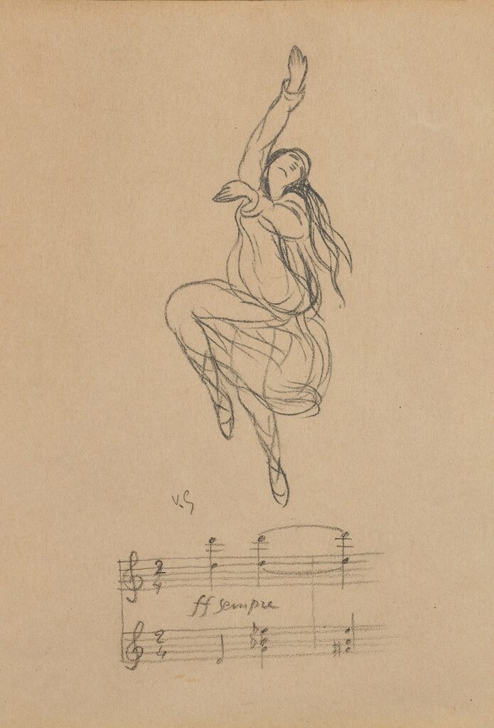 Untitled (Dancer with Music Notes)