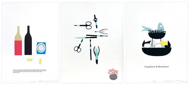 Group of three screenprints
