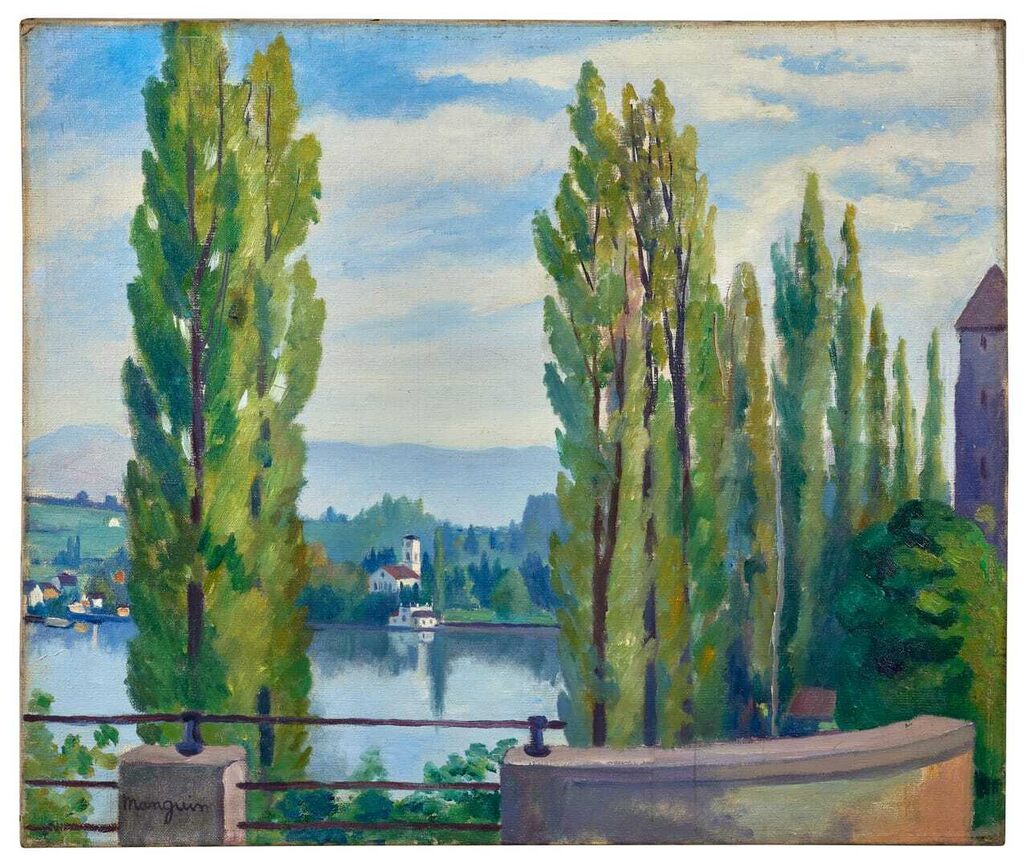 Rapperswil among the trees, autumn