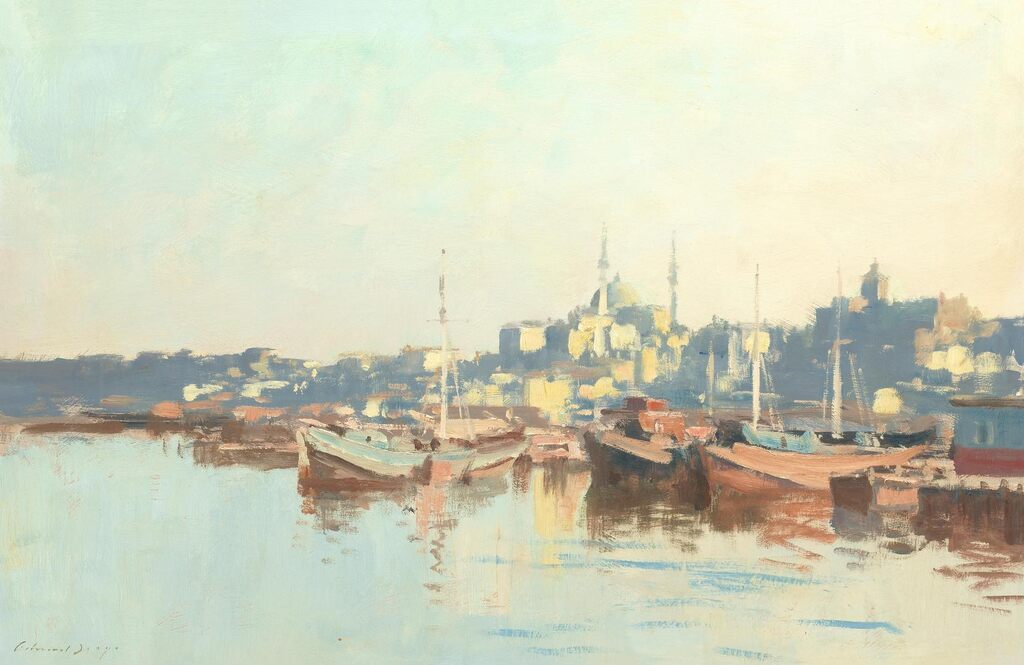 A boatyard on the Golden Horn, Istanbul