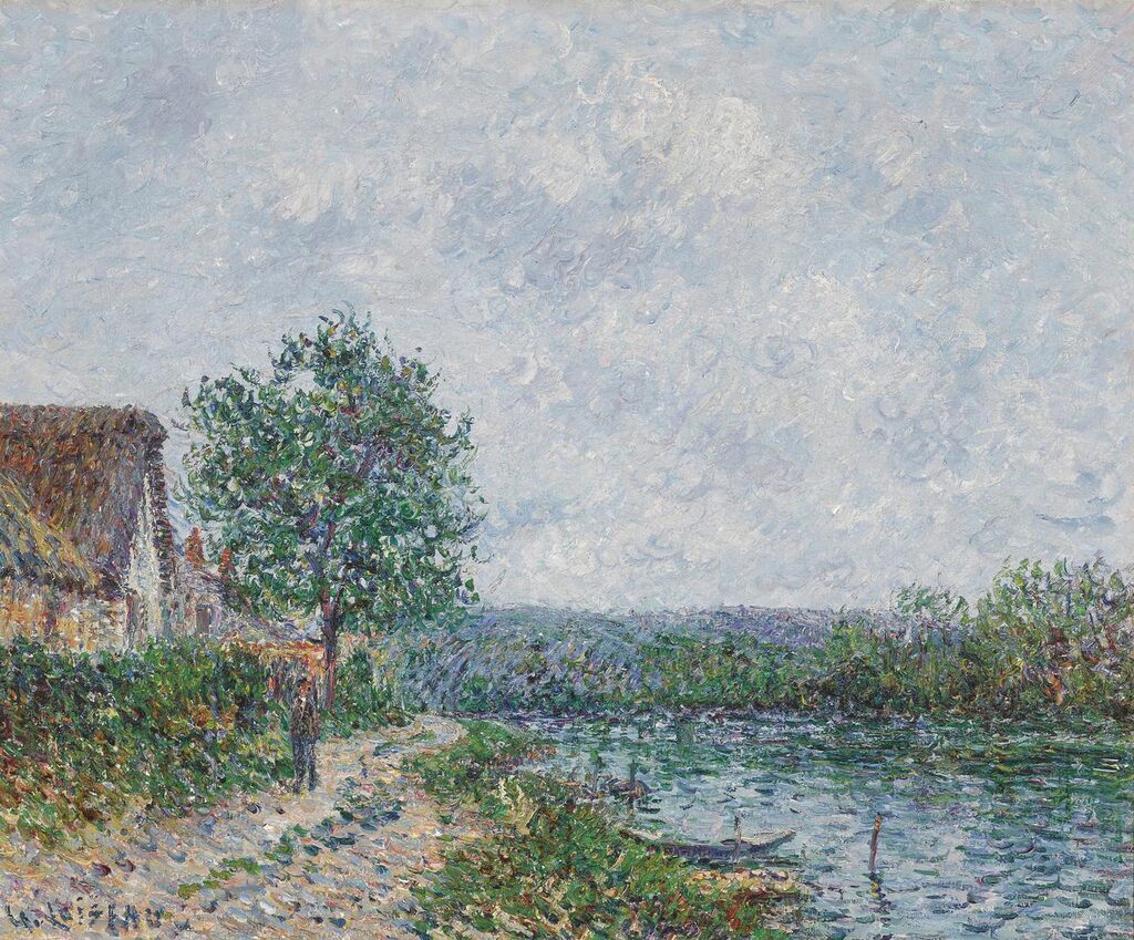 Gustave Loiseau, Bord de rivière, la Seine à Porte-Joie