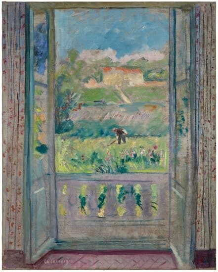 La fenêtre de la villa rose