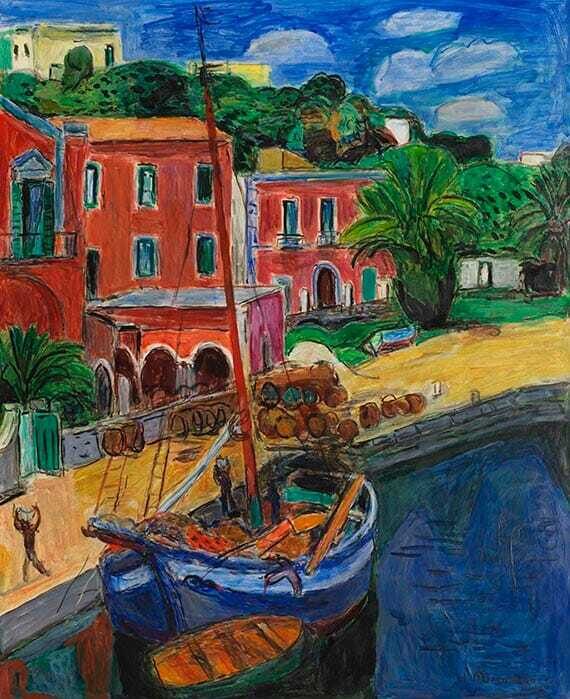 Segelschiff im Hafen von Porto d'Ischia