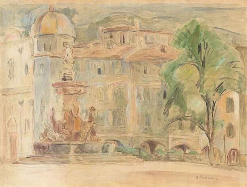 ”Marktbrunnen in Trient”