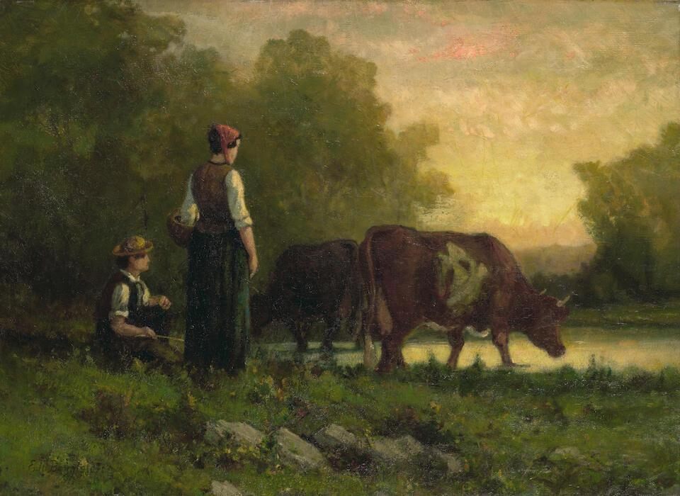 Cows at the Watering Hole