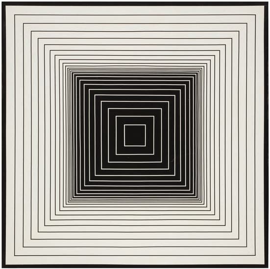 Richard Anuszkiewicz, White to Black