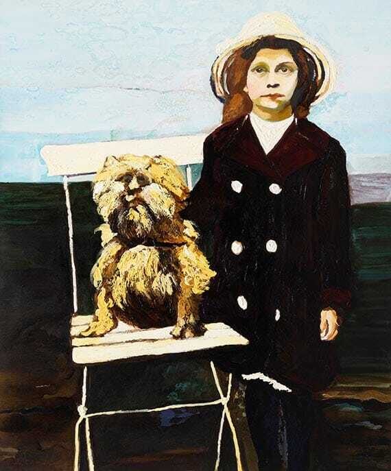 Mädchen mit hund