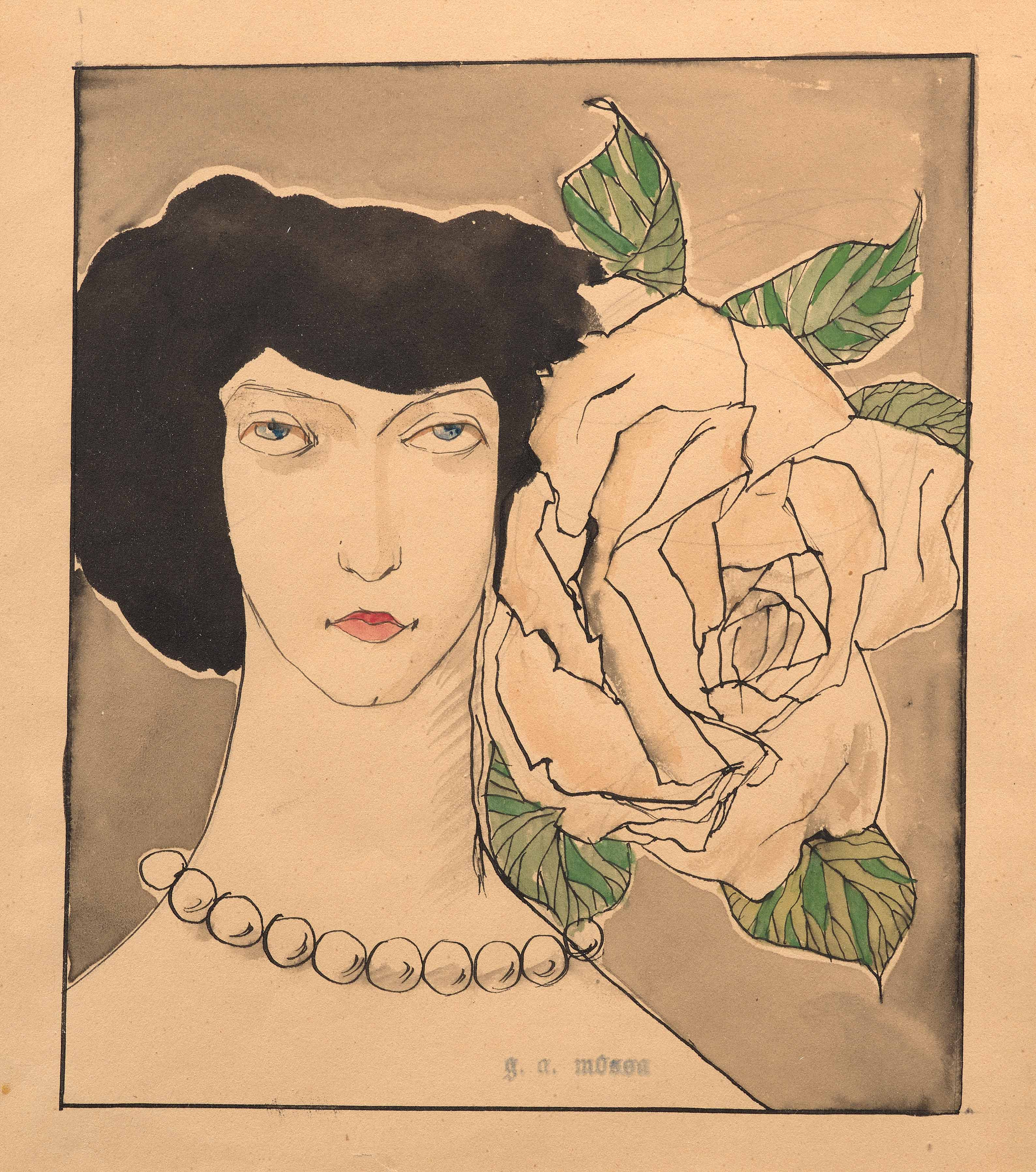 La belle à la rose