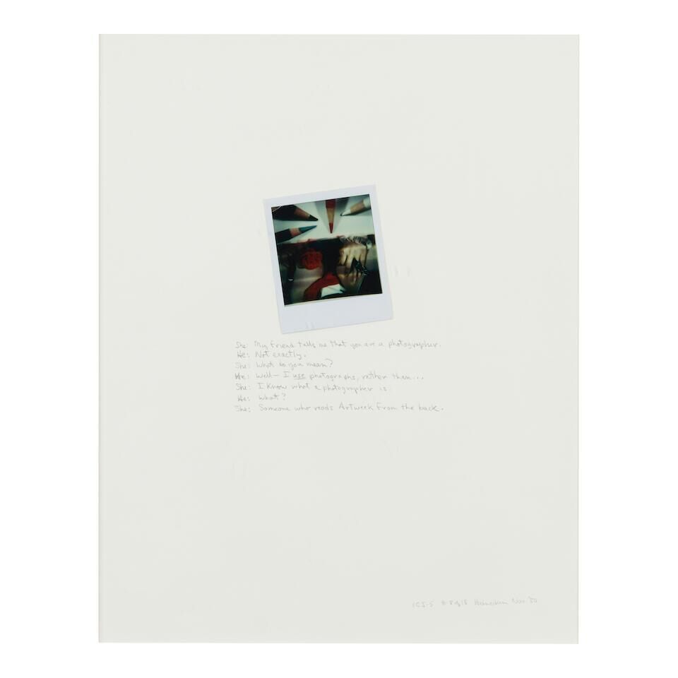 'She: My friend tells me that you are a photographer' (from 'He/She')