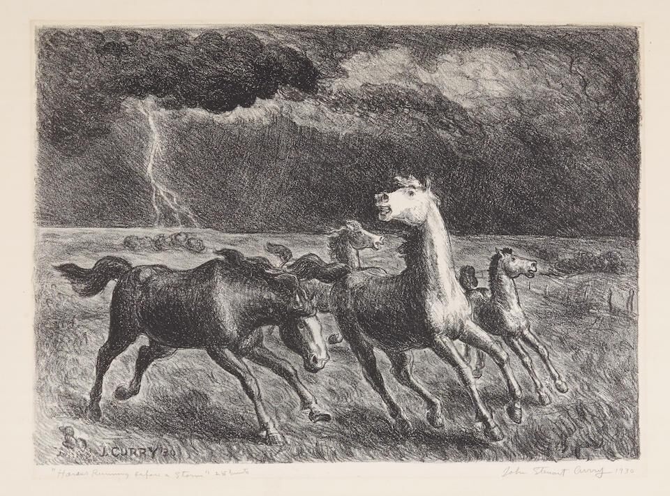 Horses Running Before A Storm (Cole 10)