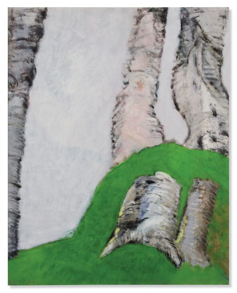Trois arbres, deux souches