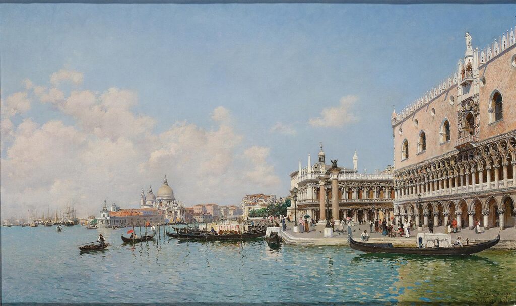 The Doge's Palace and Santa Maria della Salute, Venice