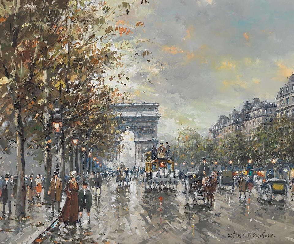 Champs-Elysées in Winter, Paris