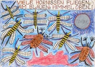 "Viele Hornissen Fliegen, Am Blauen, Himmel Oben.! Sonne Mai Käfer"