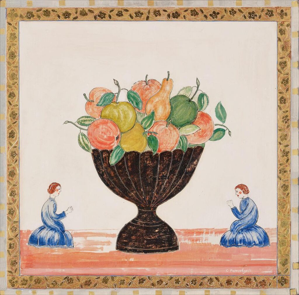 Fruit in a Silver Bowl