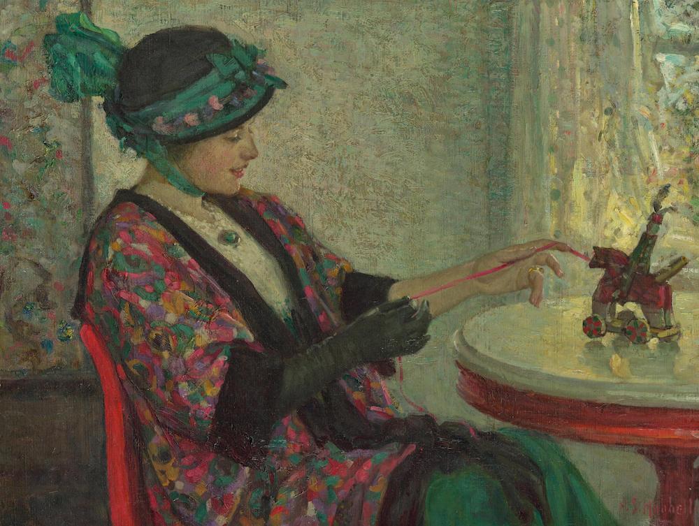 Young Woman with a Toy