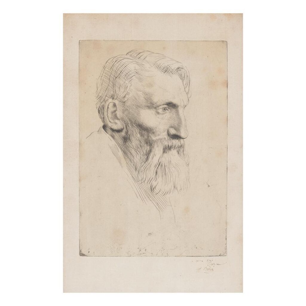 Portrait of Auguste Rodin (Beraldi IX.237, IFF XIII.398.153, Malassis/Thibaudeau 237, Bliss 237)
