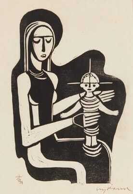 "Madonna with Child,"