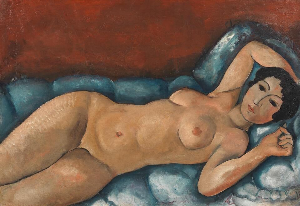 Desnudo acostado