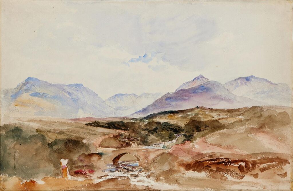 A stream in the Welsh Mountains near the Snowdon range