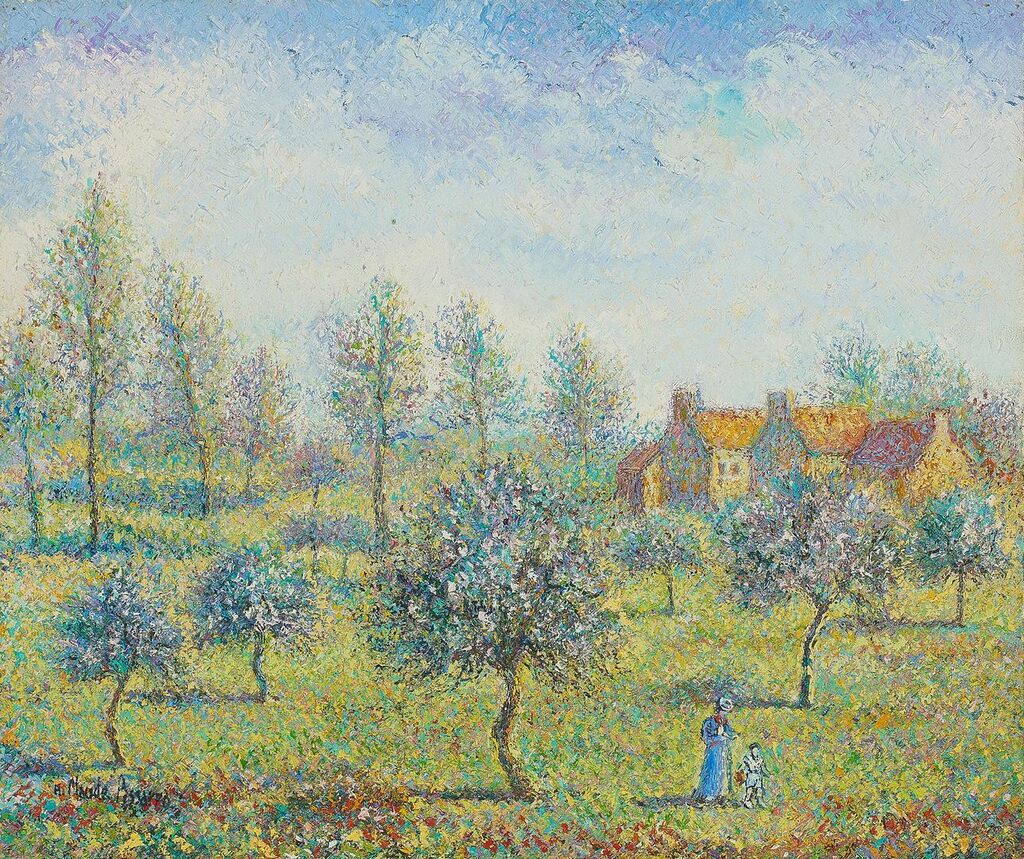 Le verger au printemps