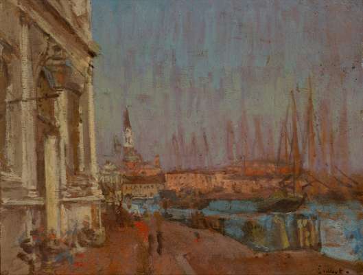 VENICE (SAN GIORGIO MAGGIORE VIEWED FROM THE DOGANA)