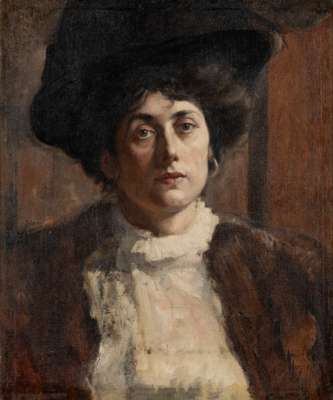 PORTRAIT OF A LADY (WITH PORTRAIT OF MAN TO THE REVERSE)            