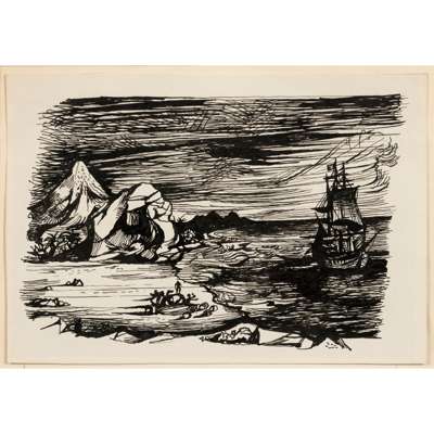 ILLUSTRATION FOR TREASURE ISLAND, 1947