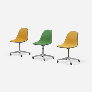 PSCC swivel chairs, set of three