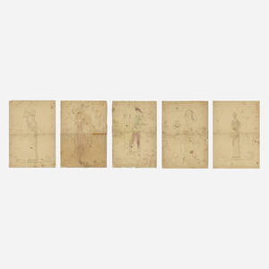 Collection of five drawings