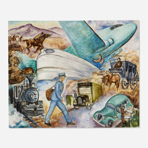 Untitled (History of the U.S. Postal Service)