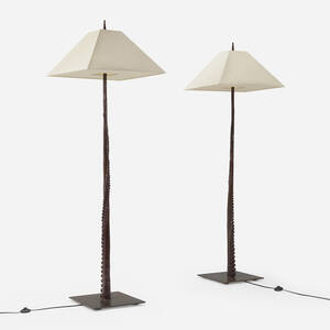 Octopus floor lamps, pair