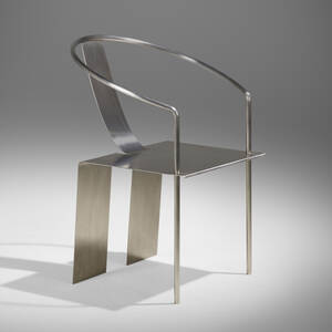 Round-backed armchair