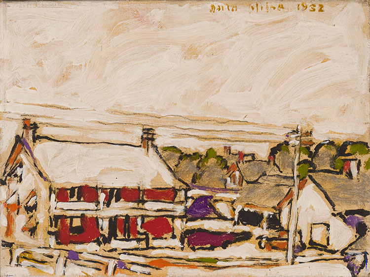 David Brown Milne, Queen’s Hotel on a Sunny Morning