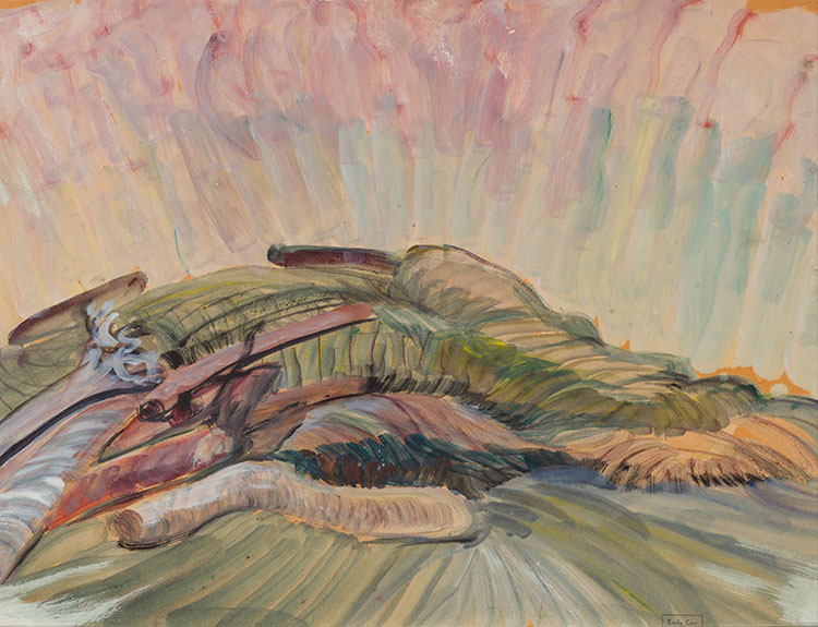 Emily Carr, Trunks on a Hill-Top