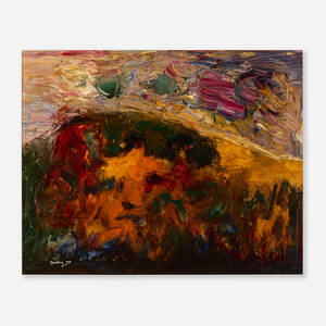 American Landscape with Golden Flowers