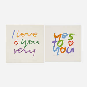 i love you very; yes to you (two works)