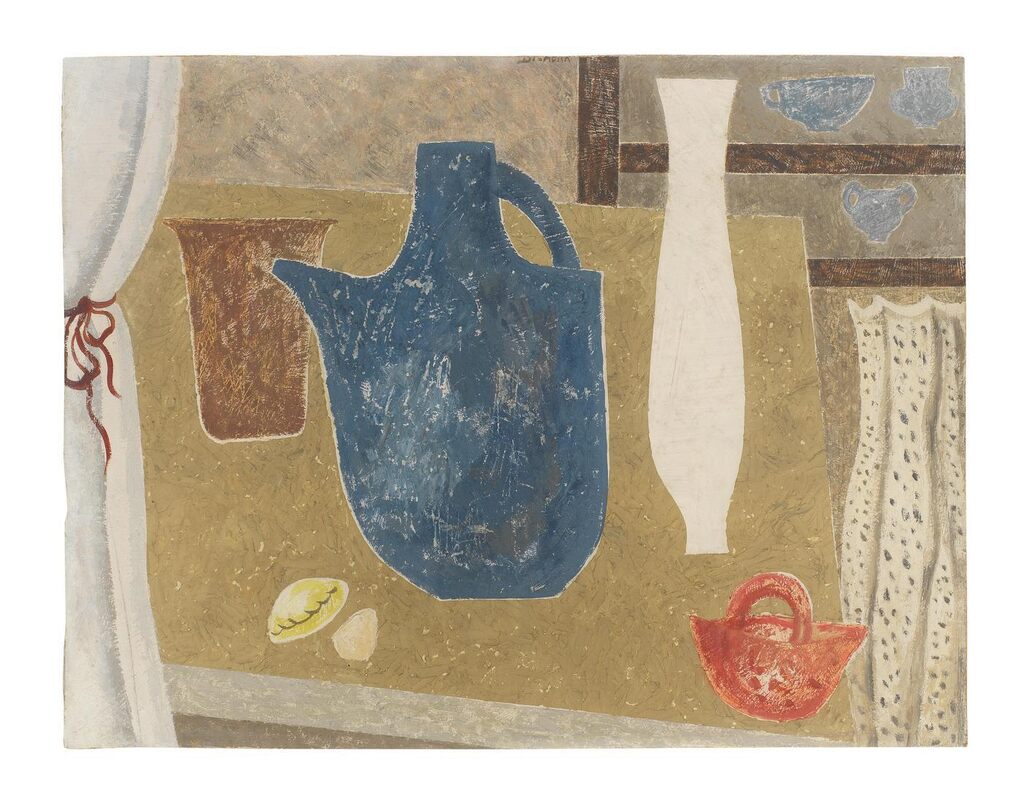 Vases, Jugs, Curtains (Still Life with Pots and Vases)
