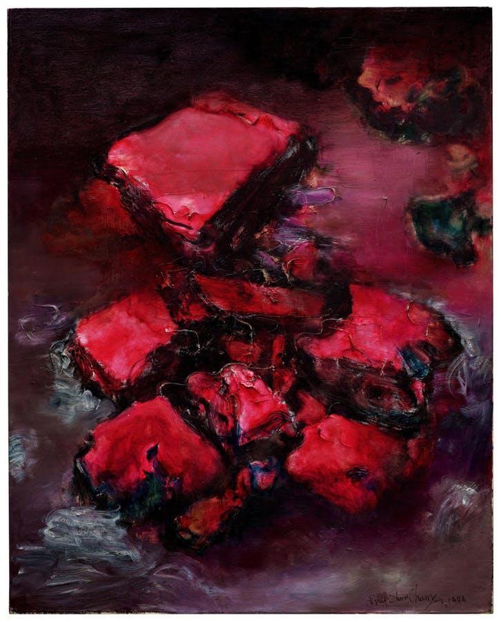Zhou Chunya, Mountain and Rocks in Red