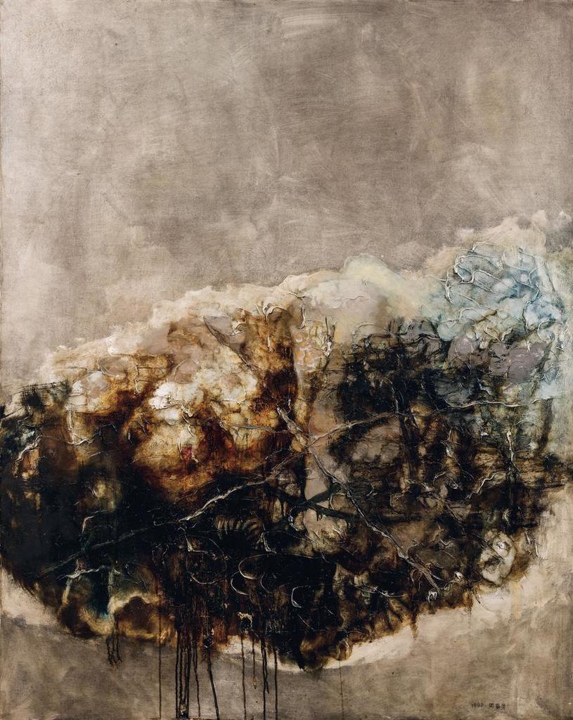 Zhou Chunya, Lying Human Body, a Black Rock