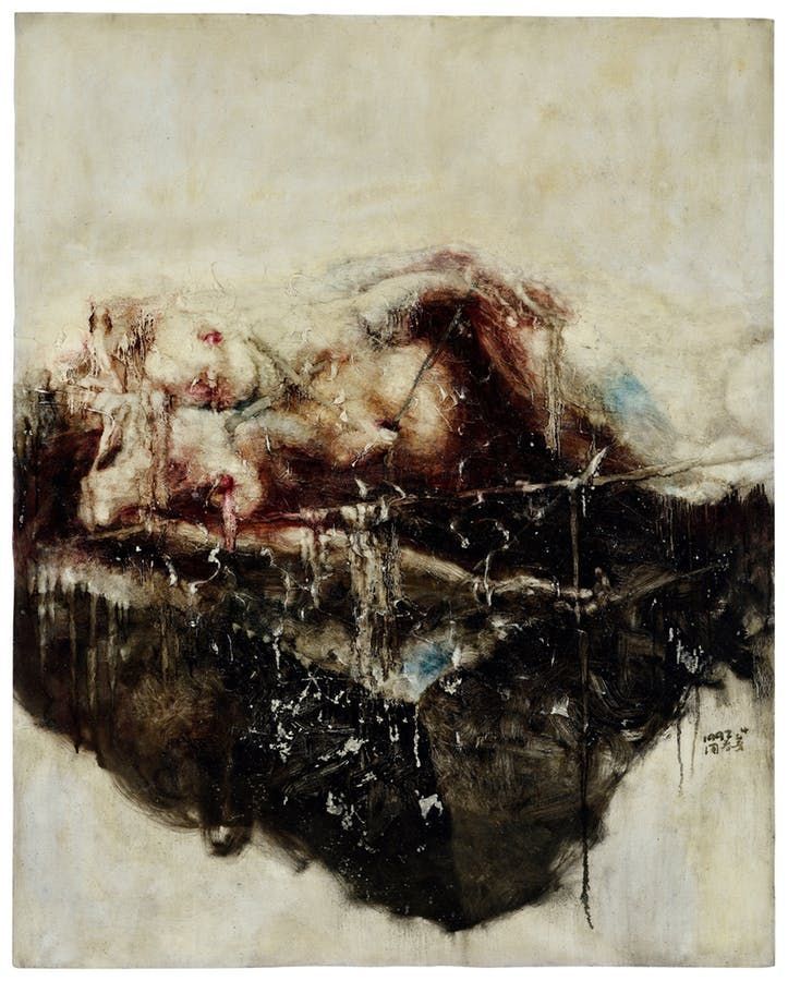 Zhou Chunya, A Lying Woman, Black Stone