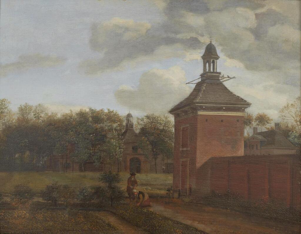 A pavilion in the garden of a buitenplaats on the river Vecht, near Maarssen and Breukelen