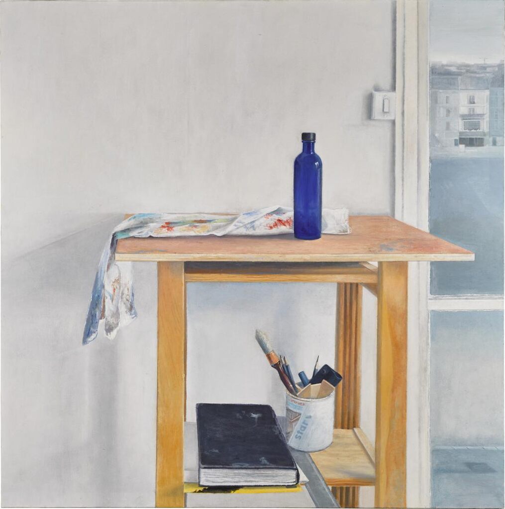 Blue bottle, Stained cloth