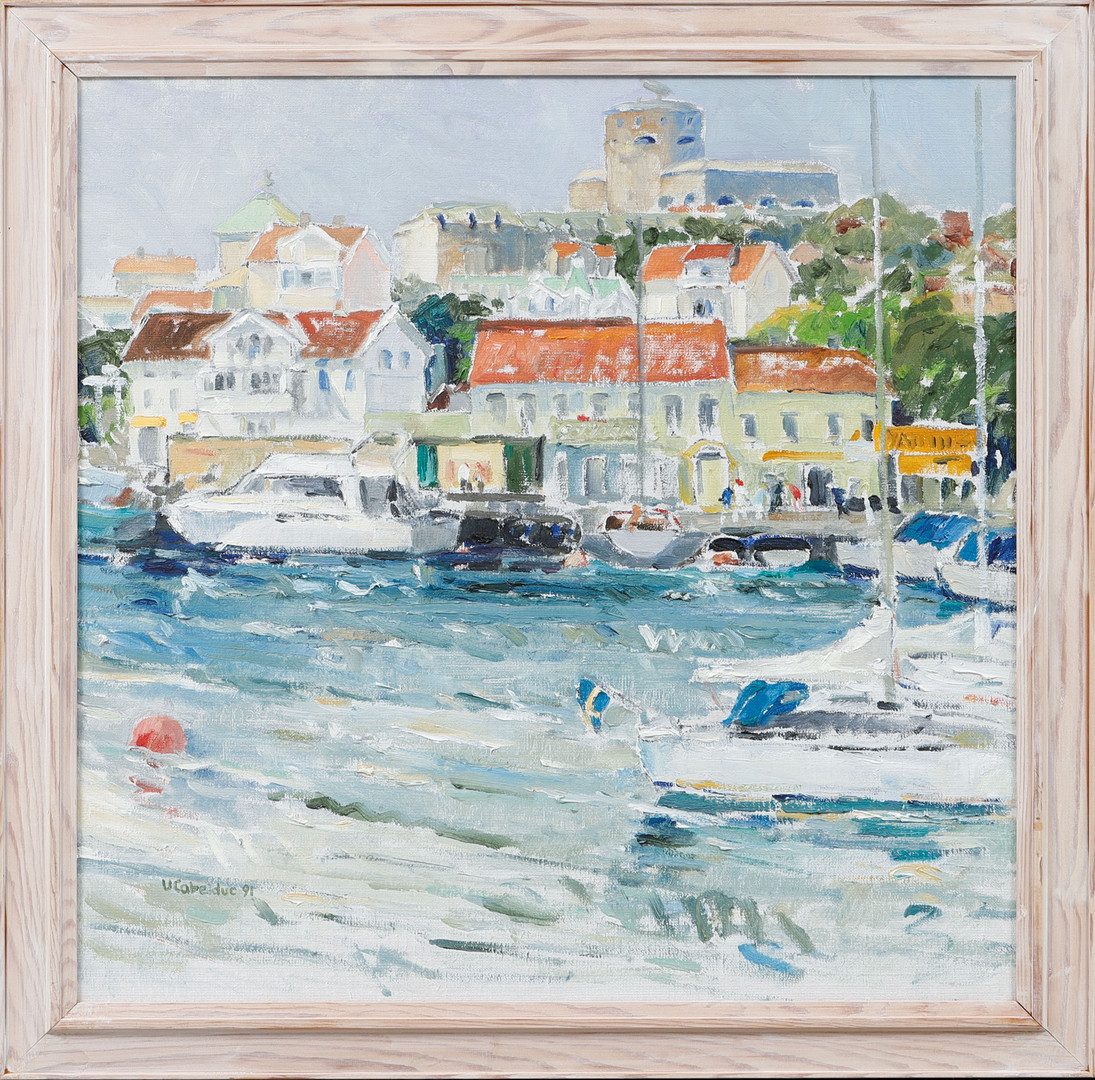 "Marstrand", olja på duk, signerad och daterad 91.