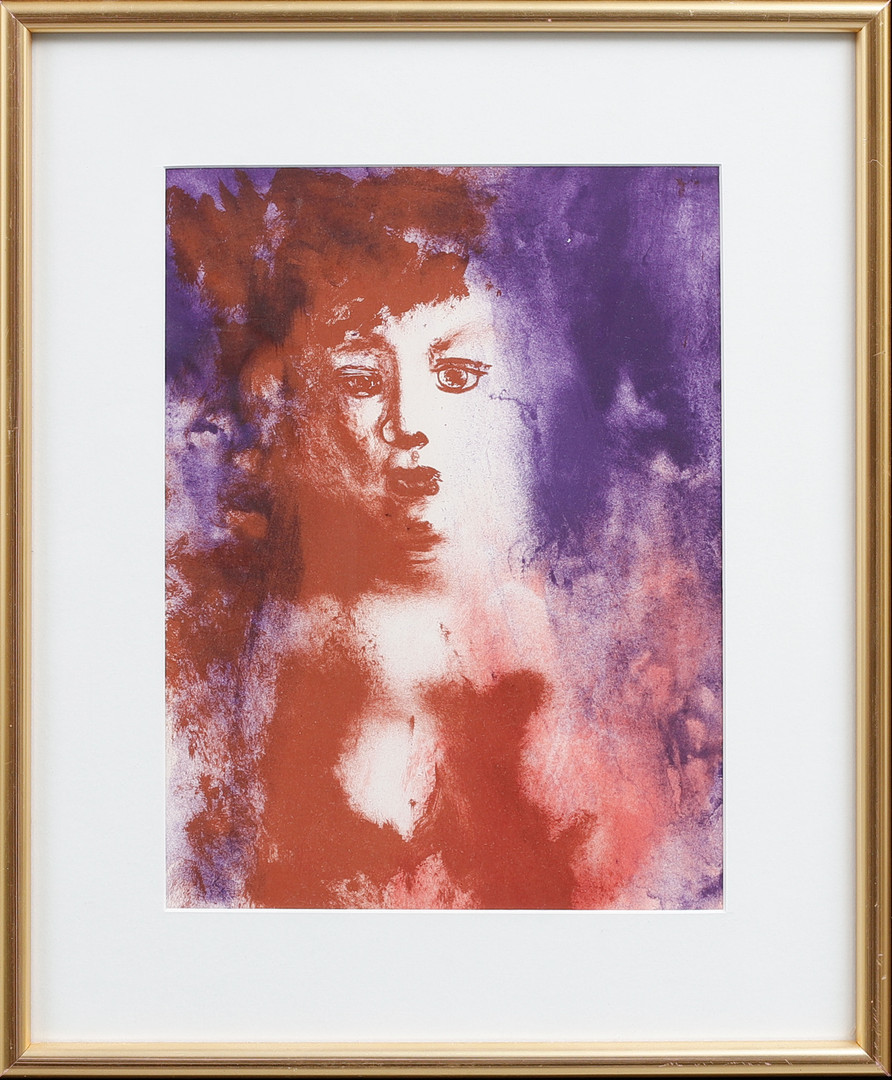 Porträtt. Litografi, AIX Galerie.