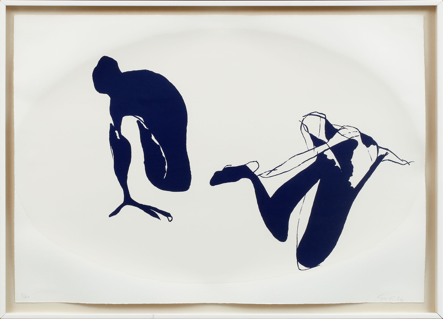Komposition med figurer, litografi, signerad och numrerad 3/24.